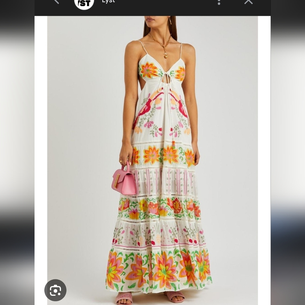 Farm Rio Neon Floral Maxidress - Picture 3 of 5